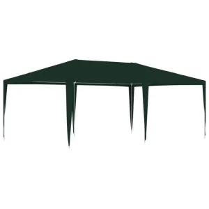 vidaXL Party Tent Green Polyethylene, Steel Large