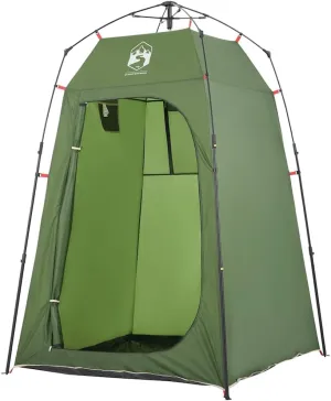 vidaXL Privacy Tent Green - Waterproof, Wind Resistant, Quick-Release Changing Shelter, 150x150x220 cm, with PU Coating and Ground Sheet