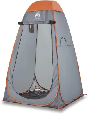 vidaXL Privacy Tent, Outdoor Shelter, Camping Shelter for Balcony Patio Garden, Lightweight Tent, Gray and Orange Pop-up Waterproof