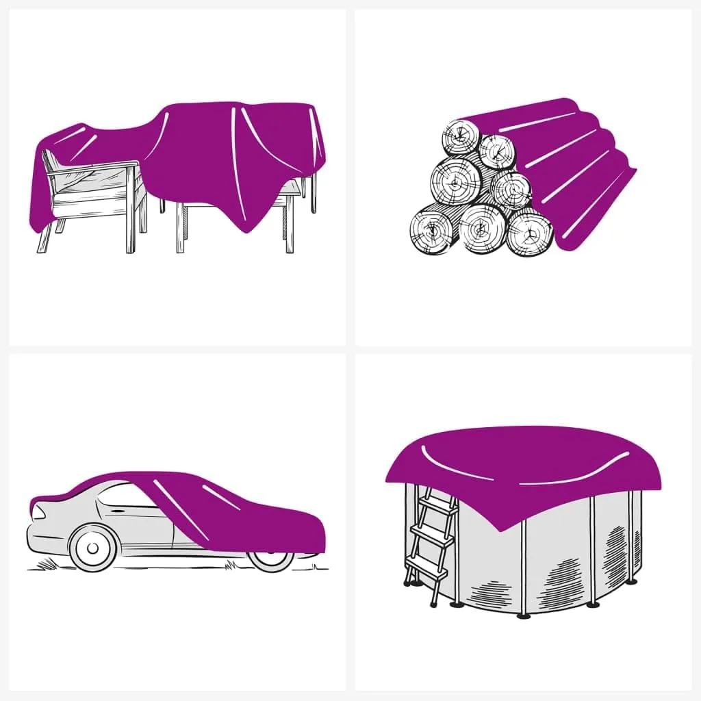 vidaXL Tarpaulin Anthracite 6.6x9.8' 7.11 oz/ft²