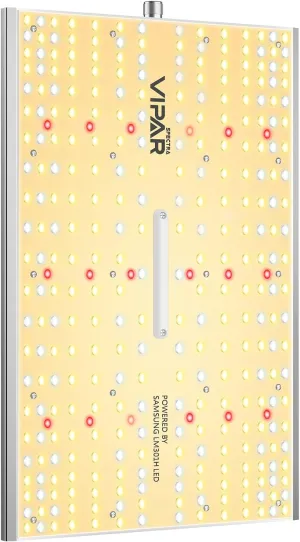VIPARSPECTRA XS1500 LED Grow Lights for Seed Starting Compatible with Samsung LM301H Diodes and MeanWell Driver, Dimming Daisy Chain Grow Lights for Indoor Plants Full Spectrum for 2x2/3x3 Grow Tent