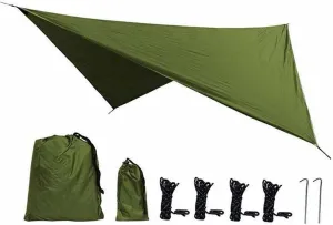 Waterproof Beach Sun Shelter Tarp Tent Shade Ultralight UV Garden Awning Canopy Sunshade Outdoor Camping Hammock Rain Fly(Color:D)