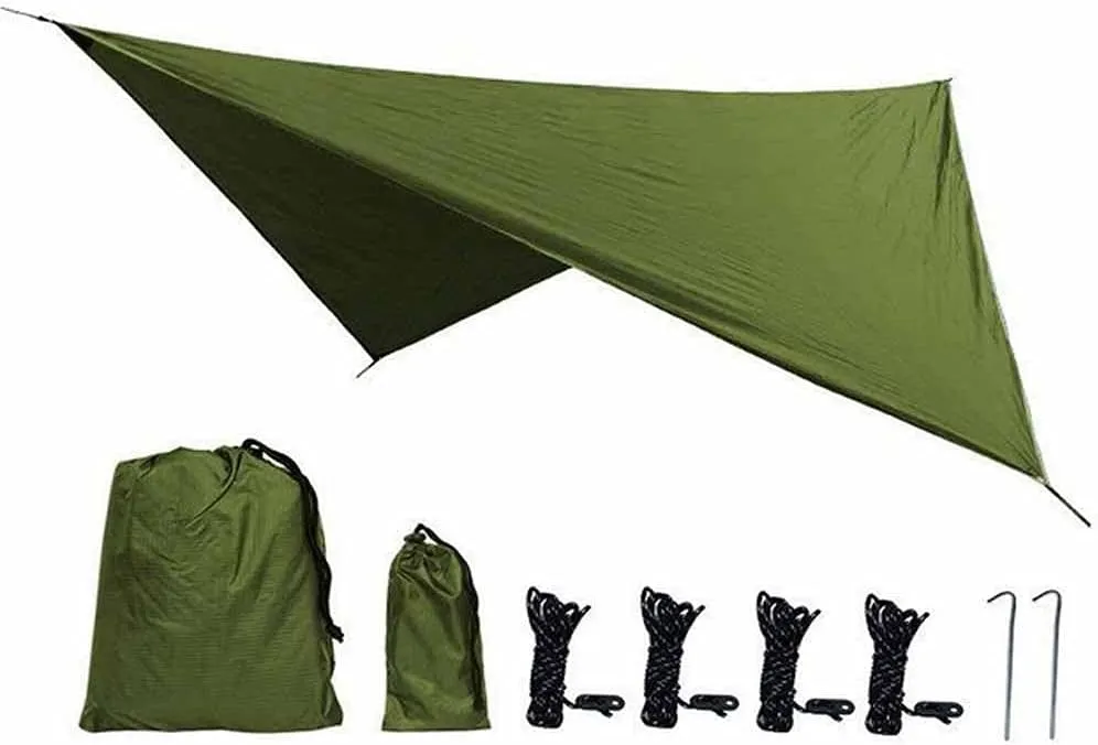 Waterproof Beach Sun Shelter Tarp Tent Shade Ultralight UV Garden Awning Canopy Sunshade Outdoor Camping Hammock Rain Fly(Color:D)