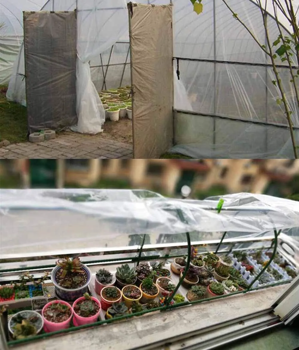 Waterproof Cover Tarp Tarpaulin Sheet,Sunshade Net, Shade Cloth, Tarpaulinlightweight Clear Anti-Rain, Outdoor Greenhouse Plastic Cover Balcony Window Insulation Film,a,1 * 2M