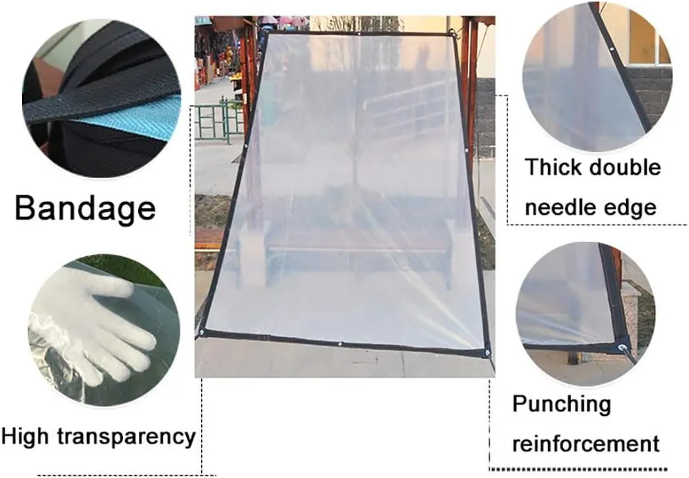 Waterproof Cover Tarp Tarpaulin Sheet,Sunshade Net, Shade Cloth, Waterproof Heavy Duty White Plastic Film with Eyelets,120G/M² (Size : 1 * 2M),E,2 * 3M