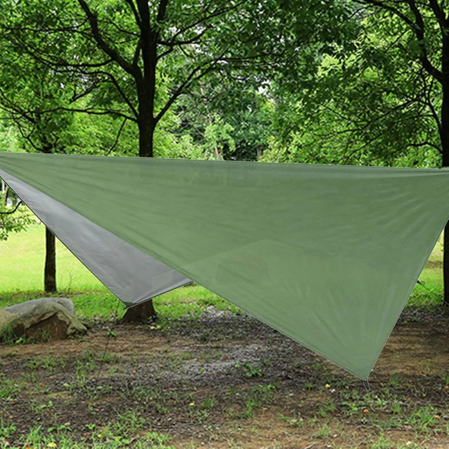 Waterproof Portable Tarp, Tent Canopy Waterproof Sunproof Multifunctional Tent Awning, Multifunctional Outdoor Camping Traveling Awning, Backpacking Tarp Shelter Rain Tarp