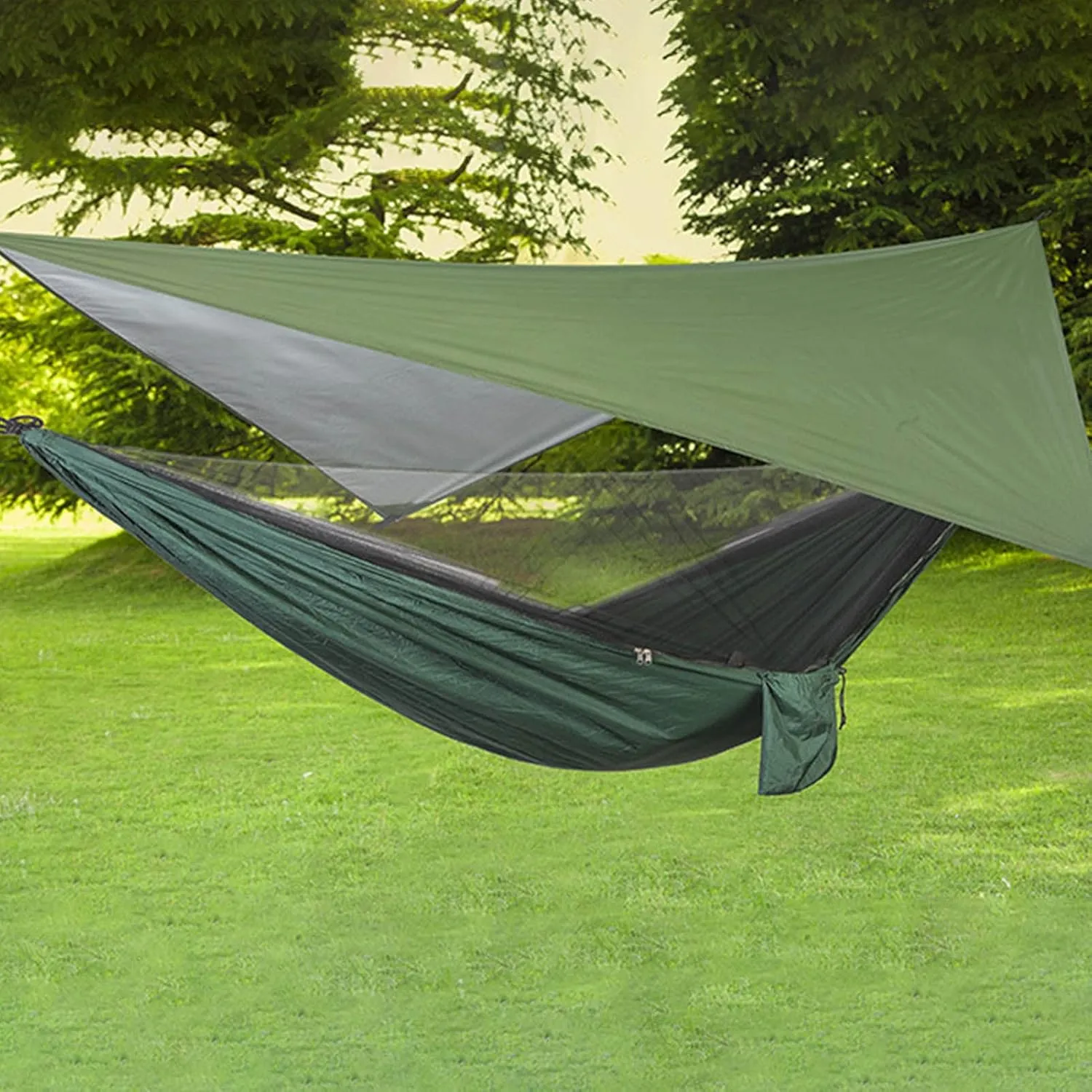 Waterproof Portable Tarp, Tent Canopy Waterproof Sunproof Multifunctional Tent Awning, Multifunctional Outdoor Camping Traveling Awning, Backpacking Tarp Shelter Rain Tarp