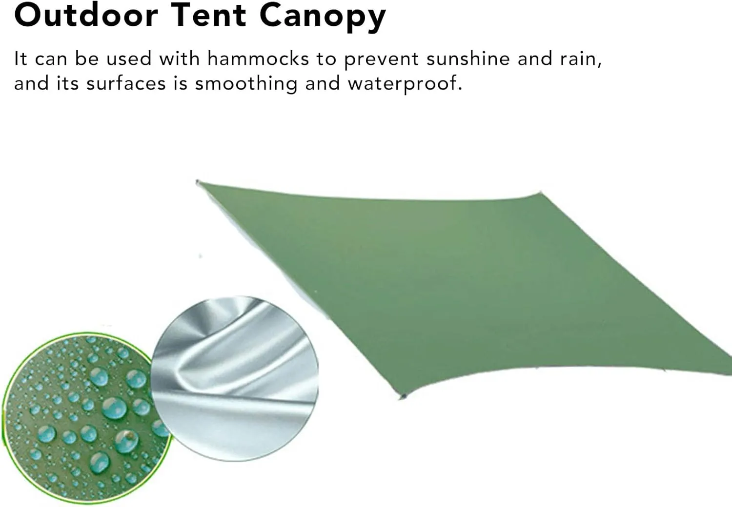 Waterproof Portable Tarp, Tent Canopy Waterproof Sunproof Multifunctional Tent Awning, Multifunctional Outdoor Camping Traveling Awning, Backpacking Tarp Shelter Rain Tarp