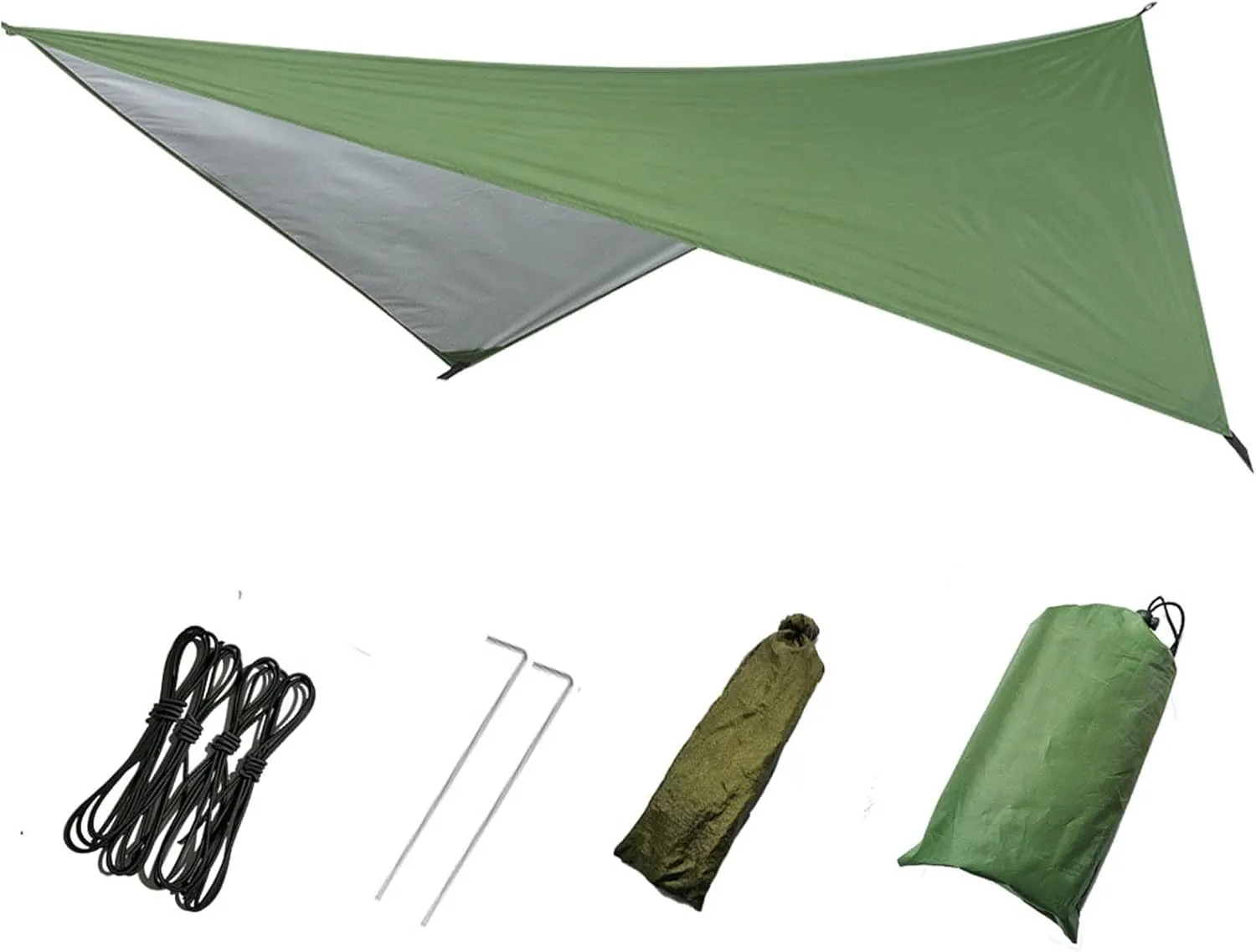 Waterproof Portable Tarp, Tent Canopy Waterproof Sunproof Multifunctional Tent Awning, Multifunctional Outdoor Camping Traveling Awning, Backpacking Tarp Shelter Rain Tarp
