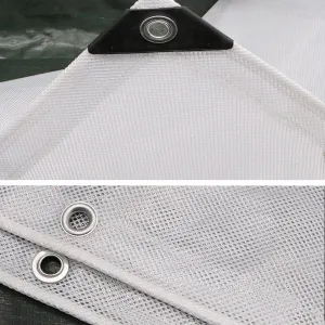 Waterproof Tarp Tarp for Under Tent Plastic Tarp for Under Tent Multi Purpose Protective Cover Durable Waterproof Weather Proof Rip and Tear Resistant 2.46ft x 6.56ft White
