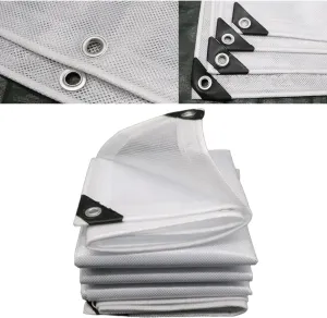 Waterproof Tarp Tent Cover Camping Tarp for Under Tent Multi Purpose Protective Cover Durable Waterproof Weather Proof Rip and Tear Resistant 6.56ft x 6.56ft White