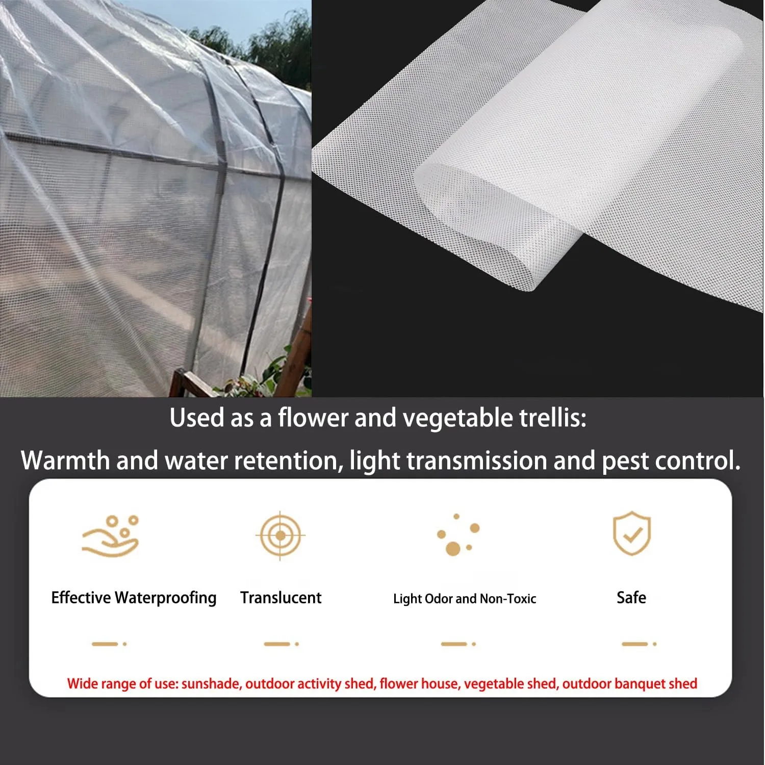 Waterproof Tarps for Outdoors Tent Cover Tarp for Under Tent for Under Tent Multi Purpose Protective Cover Durable Waterproof Weather Proof Rip and Tear Resistant 4.92ft x 6.56ft White