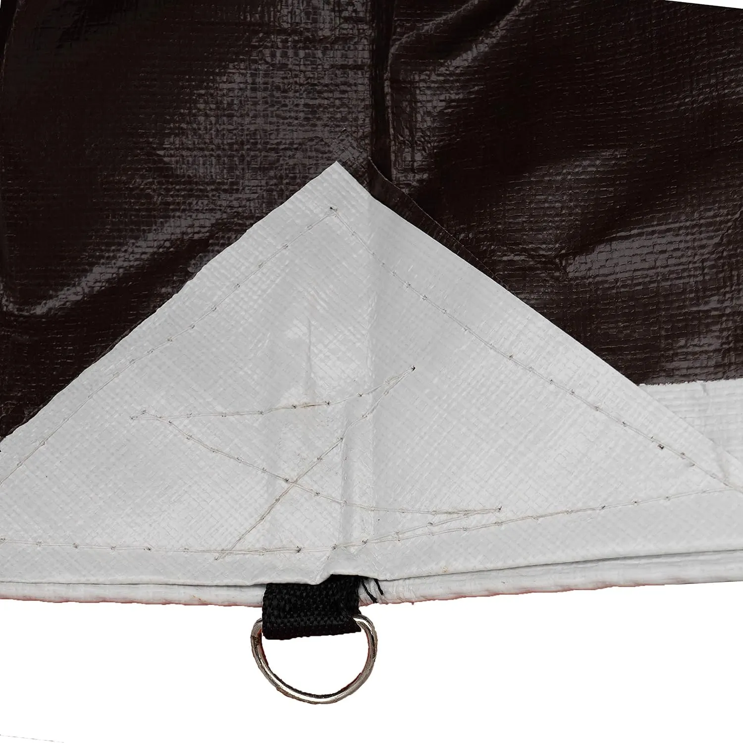 Watershed Innovations HydraTarp 18 mil Heavy Duty White/Brown Waterproof Reversible Tarp with D-Rings, 20 ft by 40 ft