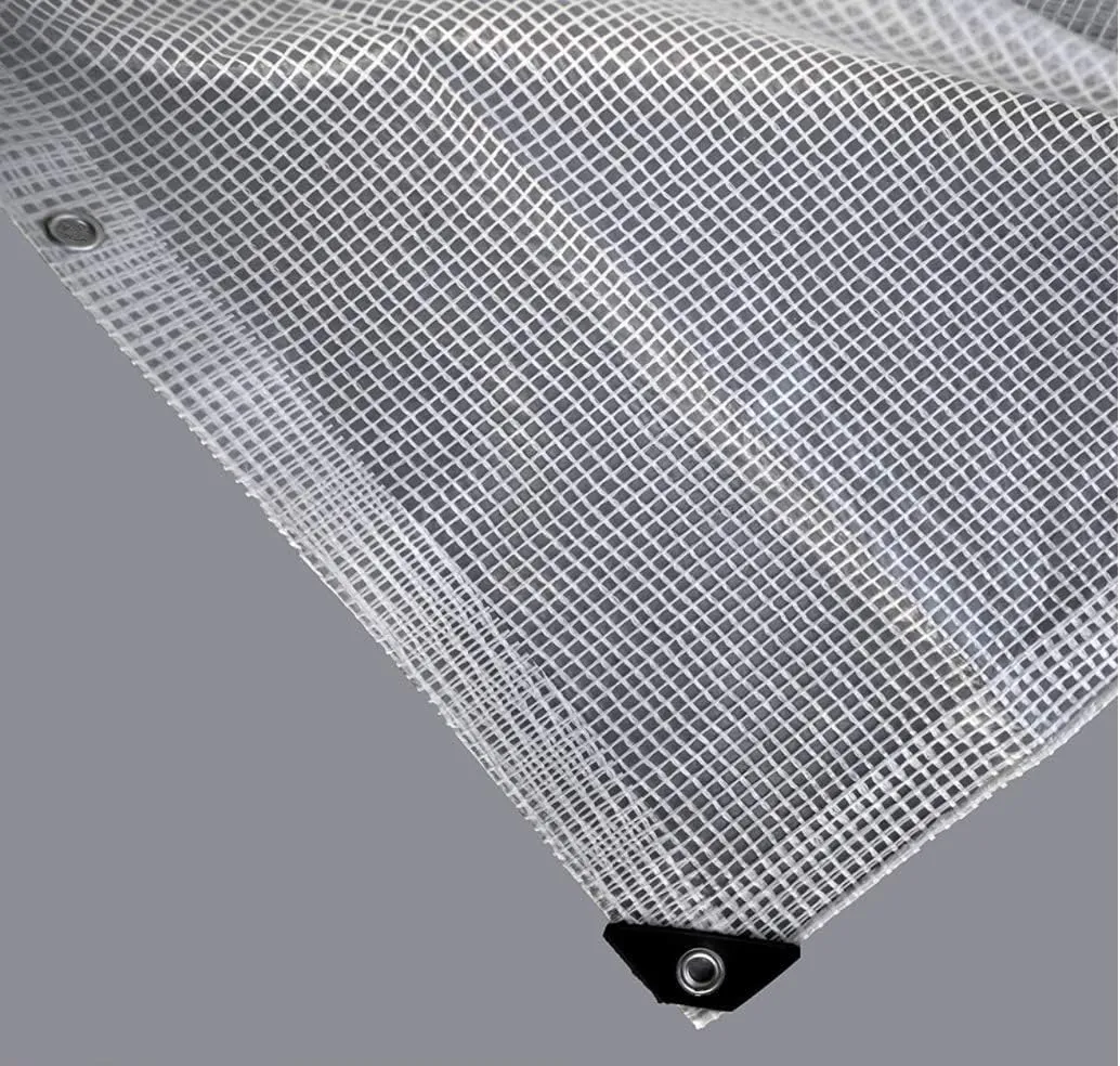Watershed Innovations HydraTarp, UV Coated 11 Mil Thick Clear Greenhouse Tarp for Outdoor Camping, RV, Trucks and Trailers, 16 by 16 Feet