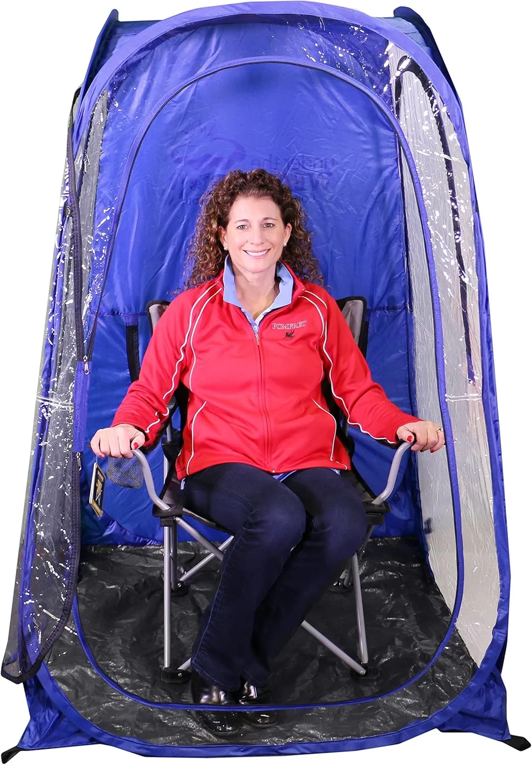 WeatherPod® OriginalPod™ Pop-Up Pod - Stay Warm, Dry, and Out of The Sun - Weather Pod for Sports, Rain, or Wind - 1 Person Pod - Sports Pod for The Sideline - Easy Set Up & Tear Down