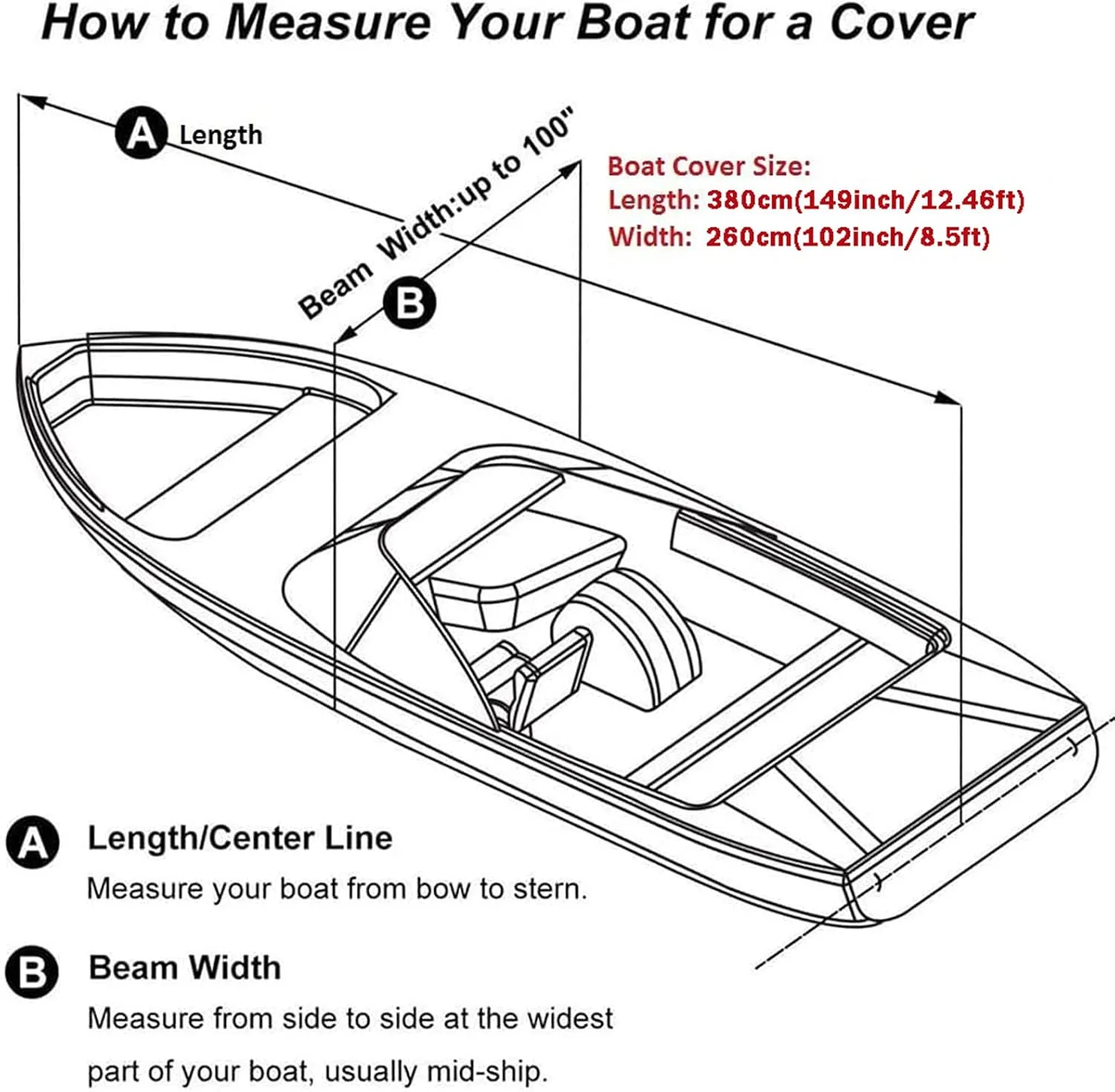 Weatherproof Jet Ski Covers, All Weather Protecive Cover Trailerable Jet Ski Cover 600D Oxford UV Protected Boat Cover Waterproof UV Protected Dustproof Boat Cover,Blue Black,XL