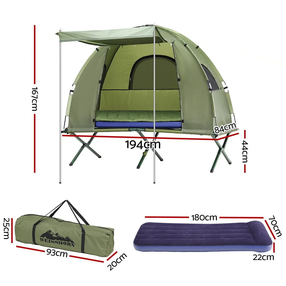 Weisshorn 5-in-1 Camping Tent Cot 1-person Air Mattress Camping Bed-NSW_Rural