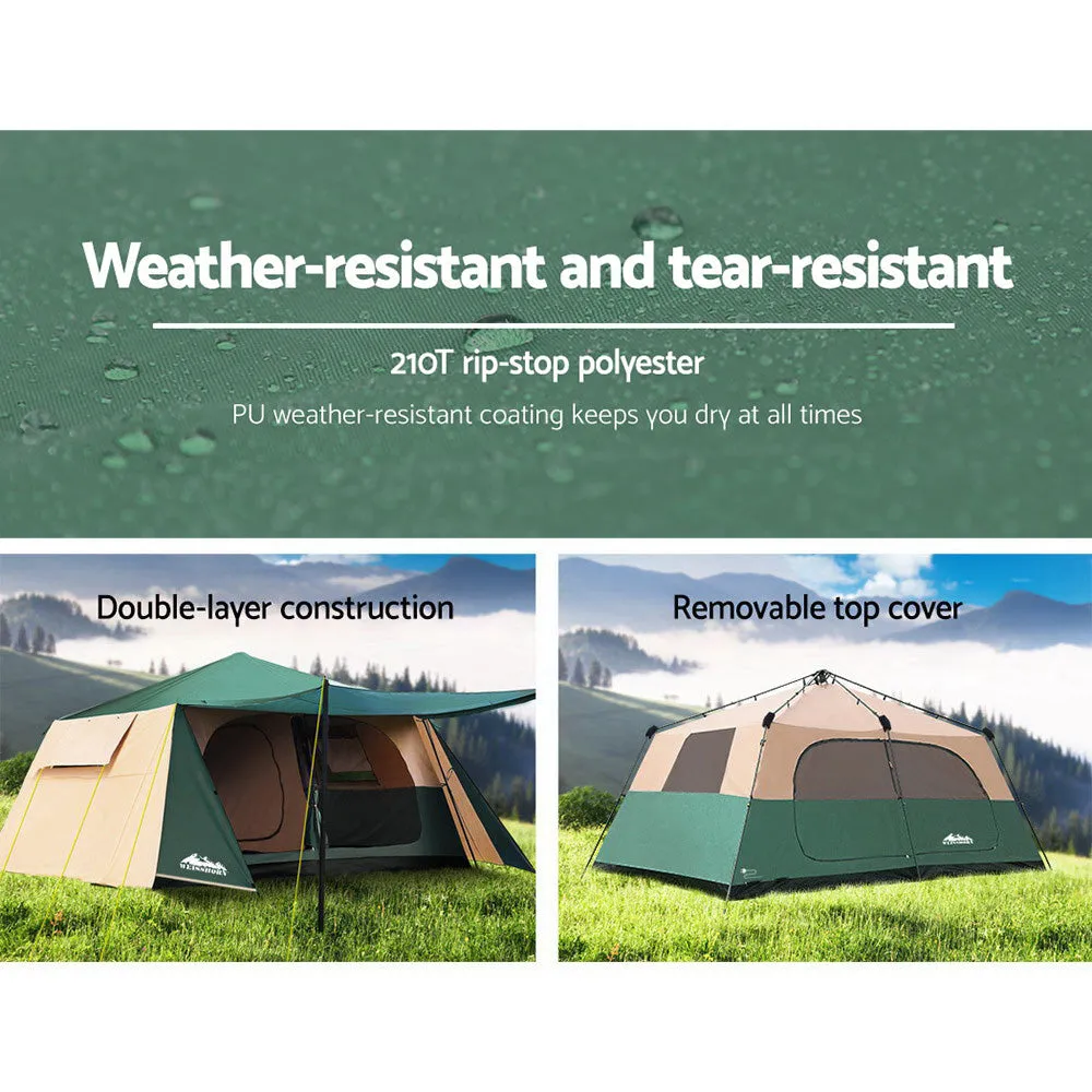 Weisshorn Instant Up Camping Tent 8 Person Pop up Tents Family Hiking Dome Camp-VIC_Rural