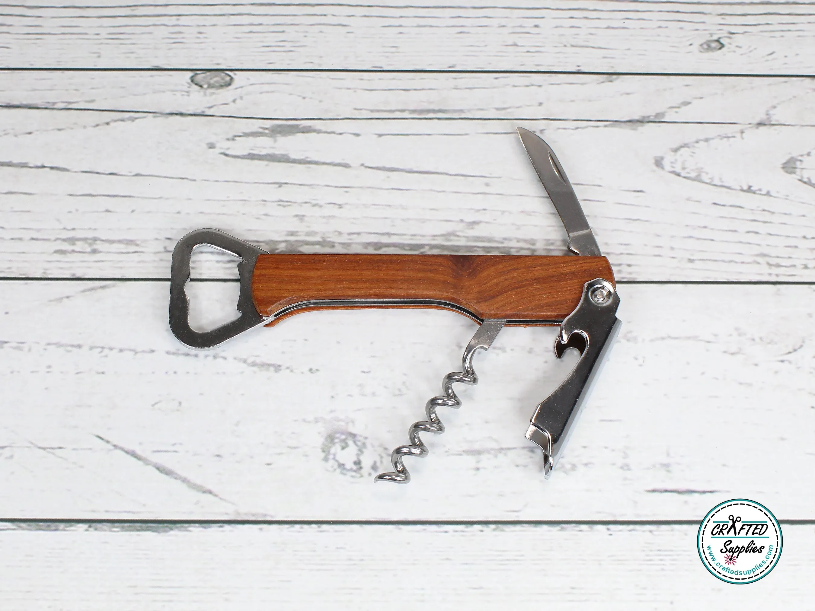 Wine Opener and Bottle Opener with Foil Cutter