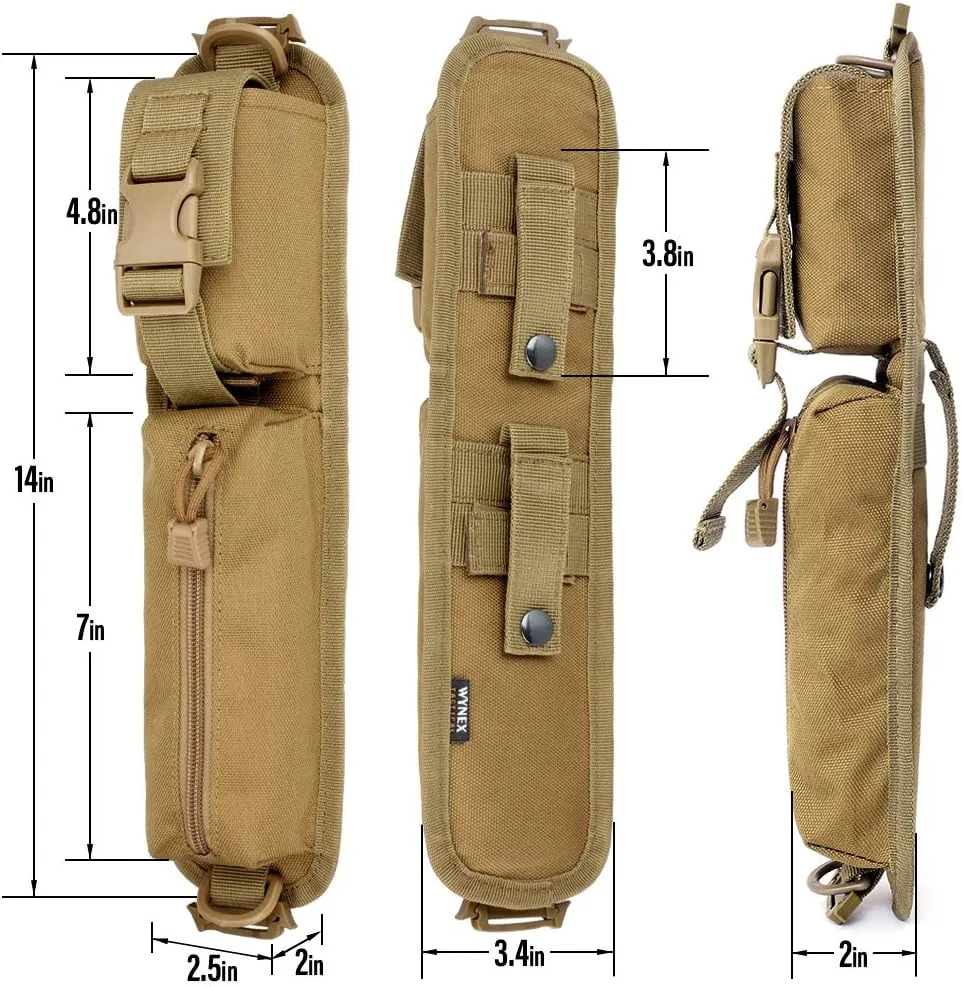 WYNEX Tactical Molle Accessory Pouch, Backpack Shoulder Strap Bag Shoulder Tape Additional Bag Multifunctional Hunting Tools Pouch