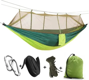 YARNOW Hammock Rain Fly Tent Tarp Lightweight Camping Tent for Backpacking Easy Setup with Stakes for Outdoor Dark Green Green