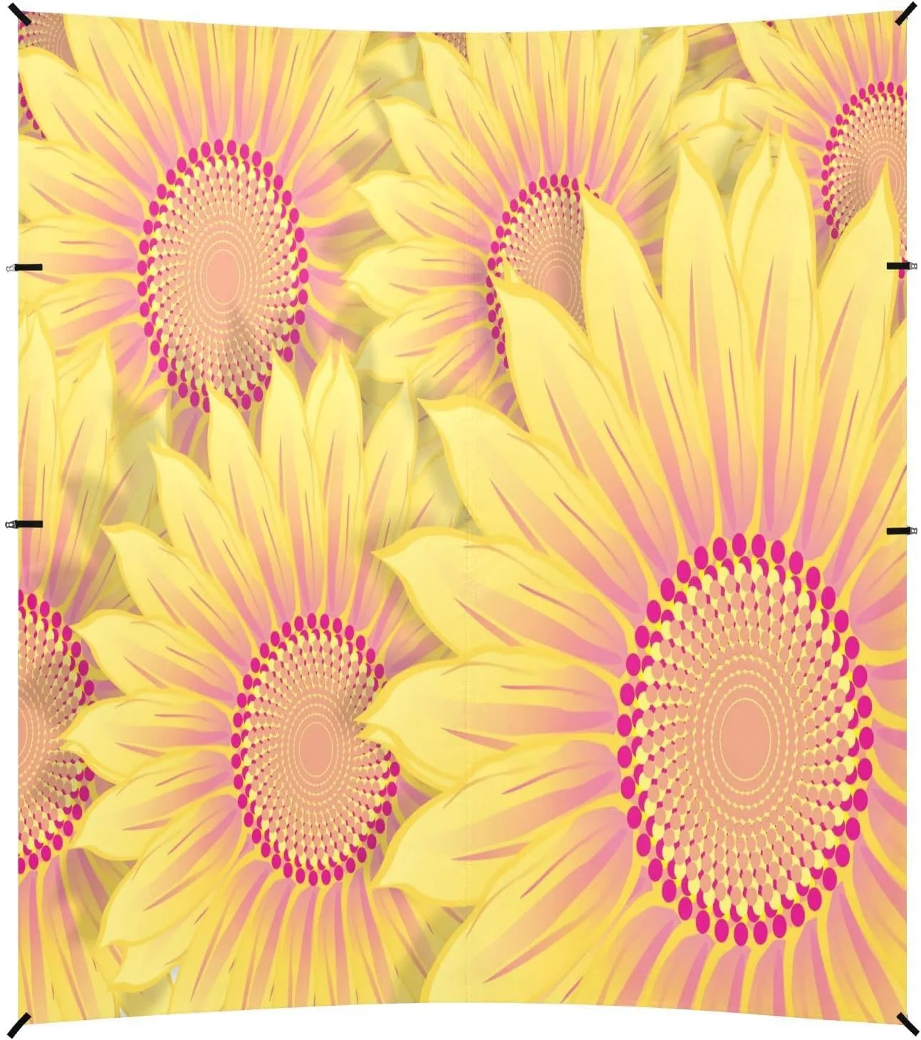 Yellow Sunflowers Beach Tent Camping Sun Shelters Portable Outdoor Canopy Sun Shade for Camping Trips Fishing Backyard Fun or Picnics Easy Setup with Carrying Bag