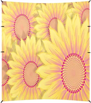 Yellow Sunflowers Beach Tent Camping Sun Shelters Portable Outdoor Canopy Sun Shade for Camping Trips Fishing Backyard Fun or Picnics Easy Setup with Carrying Bag
