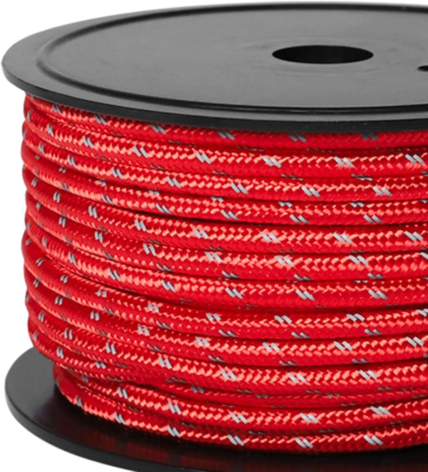 YIJU 30M 6mm Tent Guy Lines, Nighttime Visibility Camping Rope for Outdoor Use, Red