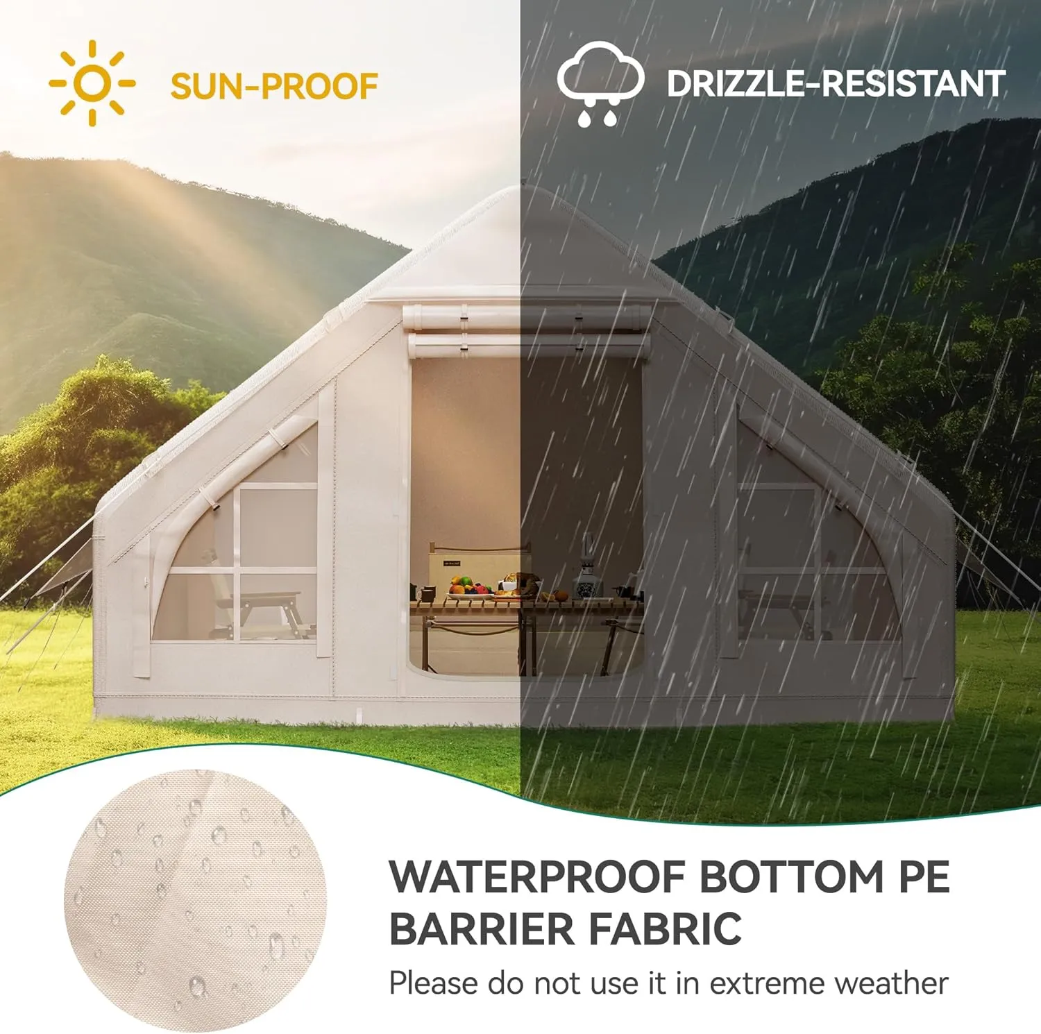YITAHOME Tents 10X6.5ft Inflatable Tent