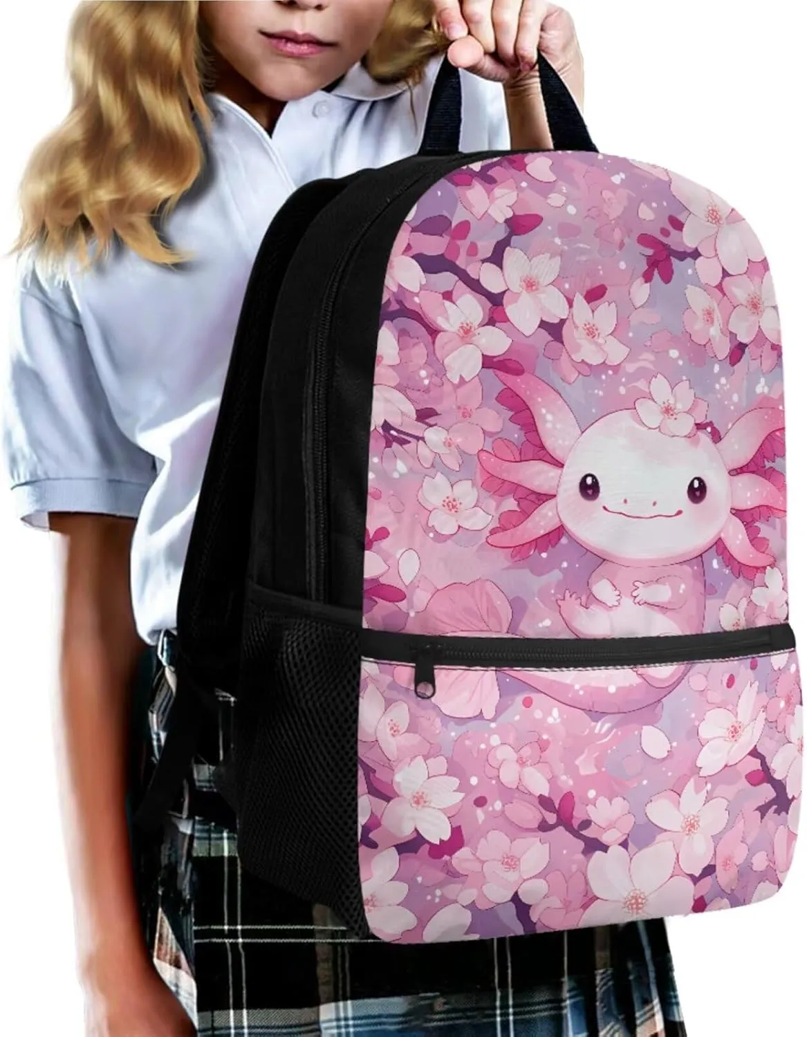 Ystardream Funny Alien Backpack for Boys Middle School Bookbag With Lunch Box 17 Inch Kids Elementary School Backpack with Pencil Case Keychain Students Back to School Supplies