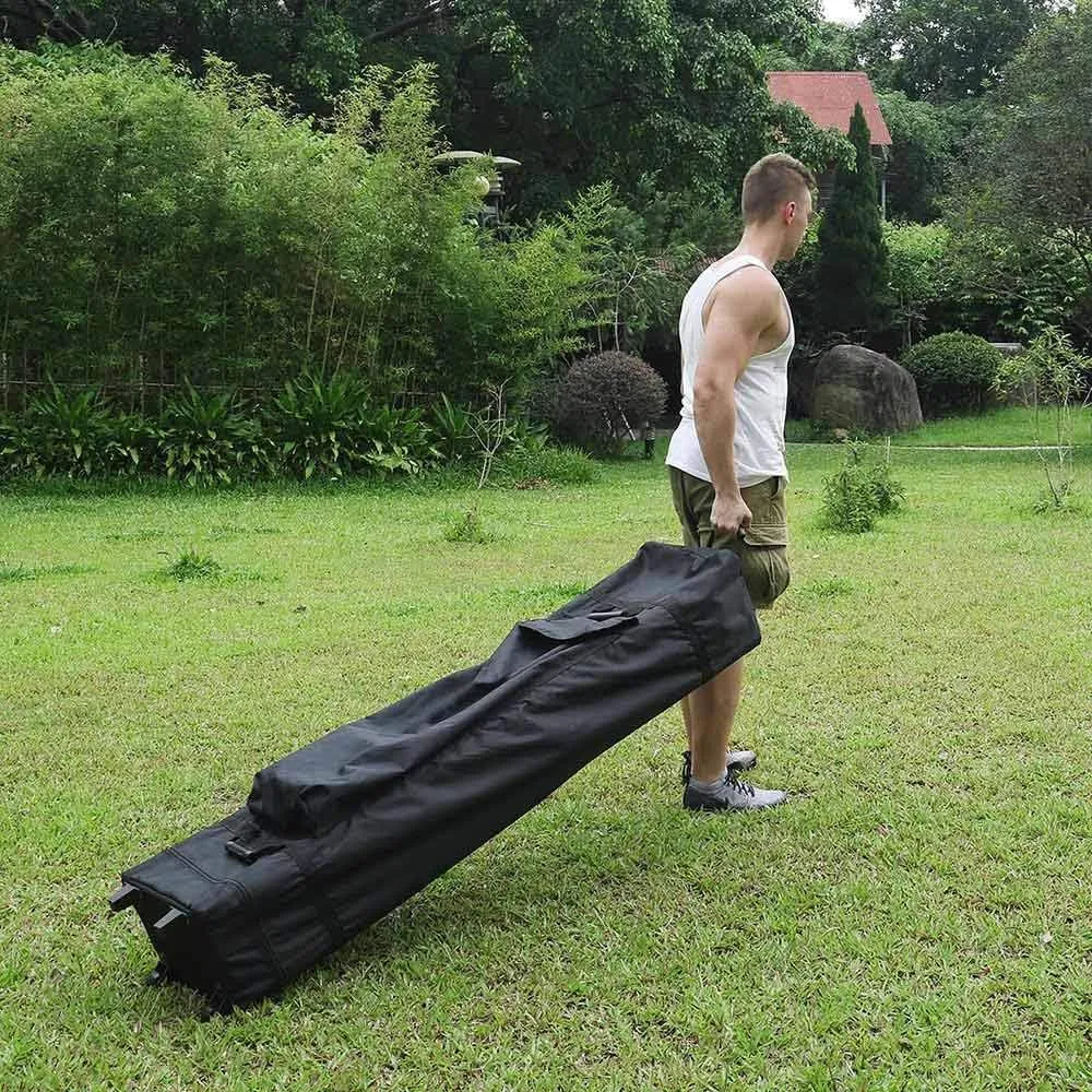 ZeHuoGe Universal Canopy Roller Bag Wheeled Canopy Carry Bag with Handles for Pop-up Tent Shelter Wheeled Storage Bag (10x15ft)