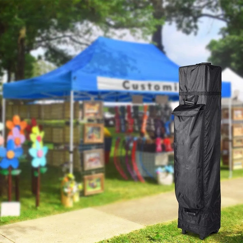 ZeHuoGe Universal Canopy Roller Bag Wheeled Canopy Carry Bag with Handles for Pop-up Tent Shelter Wheeled Storage Bag (10x15ft)