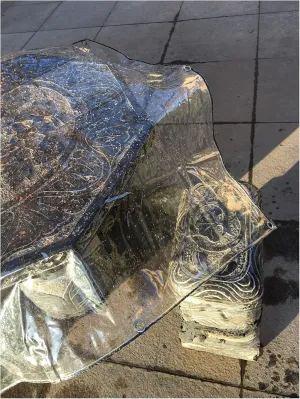 ZHANGQINGXIU PVC Heavy Duty Tarpaulin, Outside Waterproof Tarpaulin Curtain for Gazebo Garden Camping Weatherproof Barrier (400 G/M²), 24 Sizes (Color : Clear, Size : 1.2x2m)