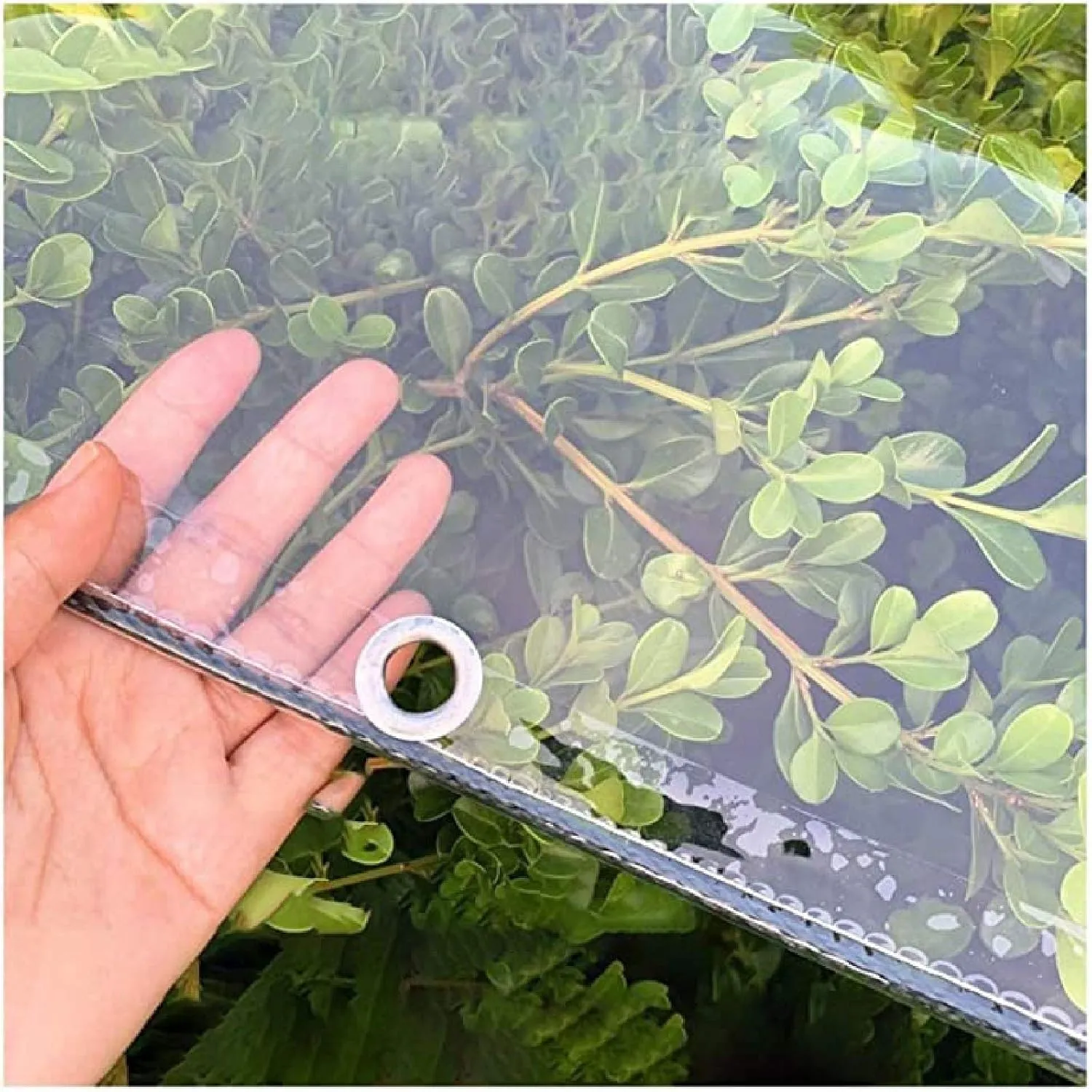 ZHANGQINGXIU PVC Heavy Duty Tarpaulin, Outside Waterproof Tarpaulin Curtain for Gazebo Garden Camping Weatherproof Barrier (400 G/M²), 24 Sizes (Color : Clear, Size : 1.2x2m)