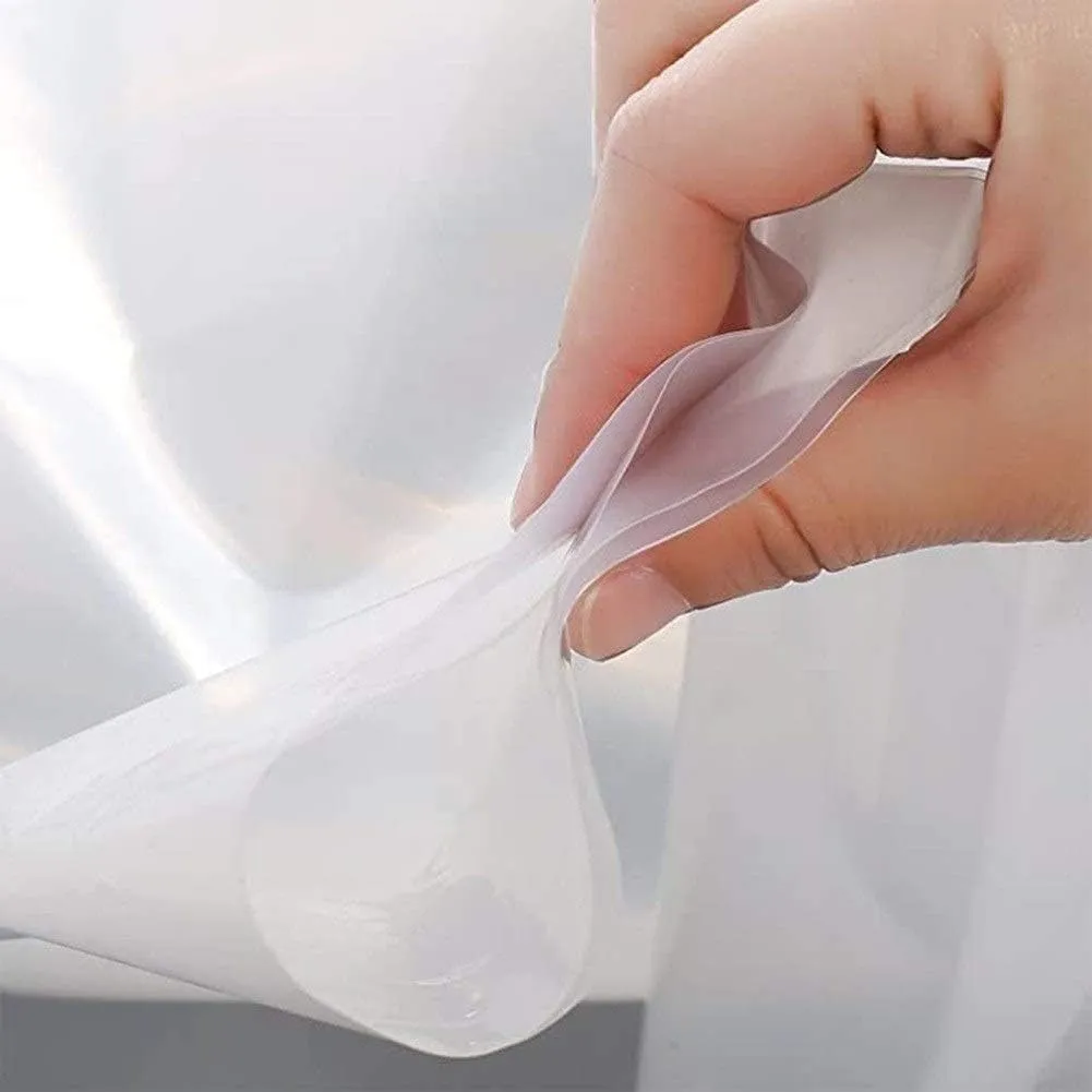 ZHANGQINGXIU Waterproof Tarpaulin, 0.16mm Thick Plastic Waterproof Film with Rustproof Grommet and Nylon Rope for Trailers, Cars, Ships, Bikes (Color : Clear, Size : 3x6m)