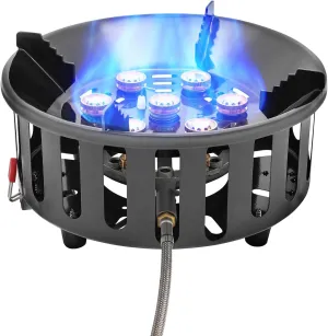 ZHISHUAI- Camping Cooking Gas Stove Burner, Portable Windproof Camping Stove, for Home, Yard, Camping, Traveling, Hiking, and other Indoor or Outdoor