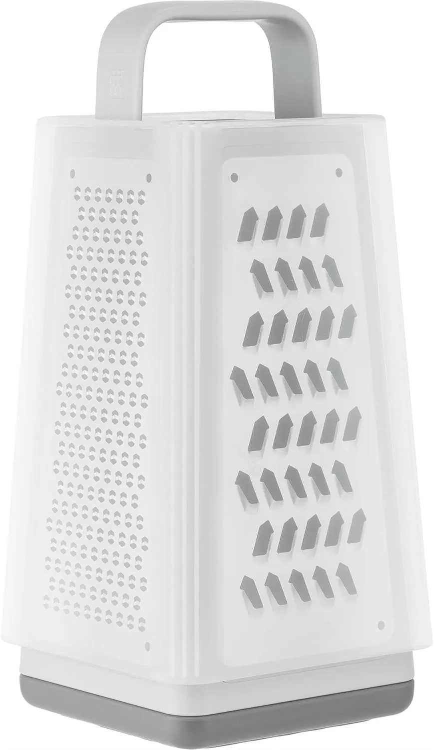 ZWILLING Z-Cut Tower Multifunctional Box Grater, Faster Grating Technology, Cheese Grater, Zester, Garlic grater, Slicer, Rasp Grater and more Gray